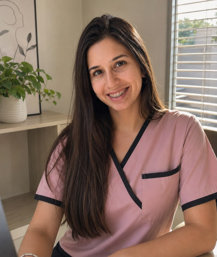 Lic. Sofía Dariela Gallo, fonoaudióloga, en su consultorio